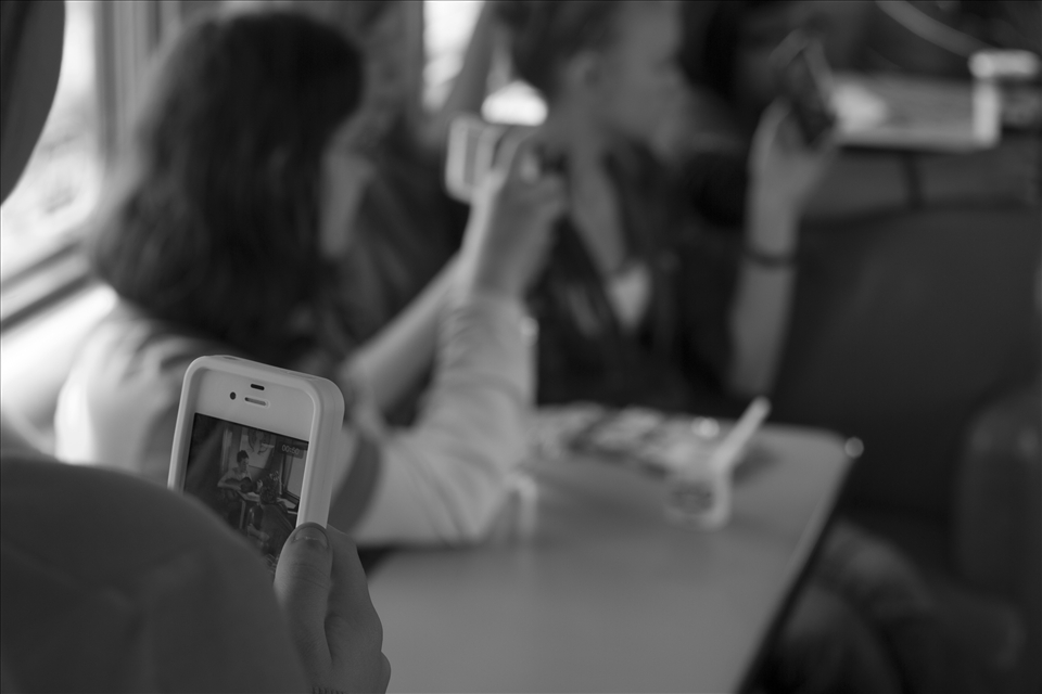 A passenger provides the songs, his teenage audience immortalise the moment.