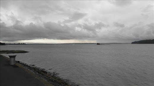 Die Skyline vom Meer.