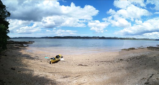 Kajaking in Paihia... der Ausblick ist wunderbar! 