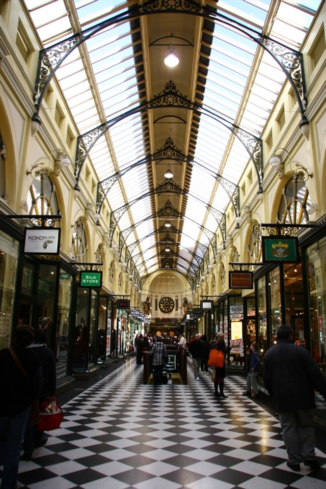 a Victorian era shopping centre in Melbourne