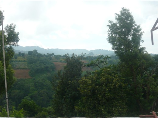 Surrounding nature and distant villages.