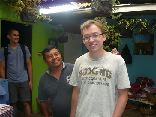 Me and Juan Jose-one of the directors of Provecenh, the after school center at which I worked.