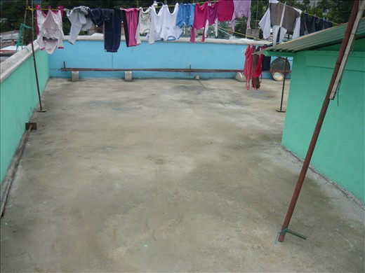 After we cleaned the floor.