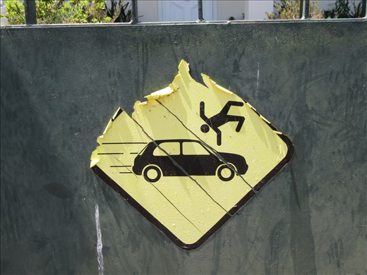 CarPerson accident sign