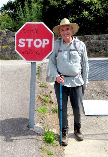 JGH Dont stop walking sign