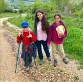 Kids - Angelica Sandalie Andre on trail Villafranca Montes de Oca: by donna_jeff, Views[184]