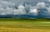 windmills and clouds Castrillo de Cabezon: by donna_jeff, Views[155]