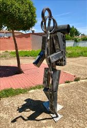 Metal pilgrim statue Sahagun: by donna_jeff, Views[219]