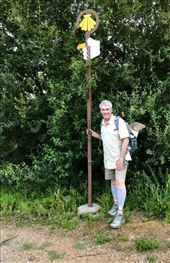 JGH w camino sign leaving Ponferrada: by donna_jeff, Views[193]