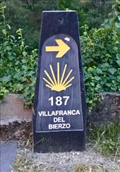 camino milage sign Villafranca: by donna_jeff, Views[114]