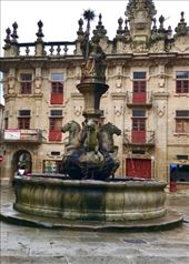 horse statue cathedral square Santiago: by donna_jeff, Views[161]