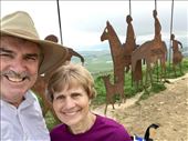 Iron pilgrim statue Sierra del Padron US: by donna_jeff, Views[194]
