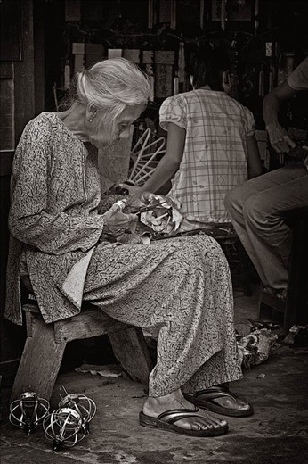 Making, selling and teaching younger family members to make the lanterns has bee