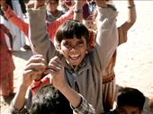 In the barren desert of Rajasthan out of the dust like a mirage emerges a gaggle of bare footed children with wide smiles and glittering eyes...: by doyouseewhatisee, Views[331]