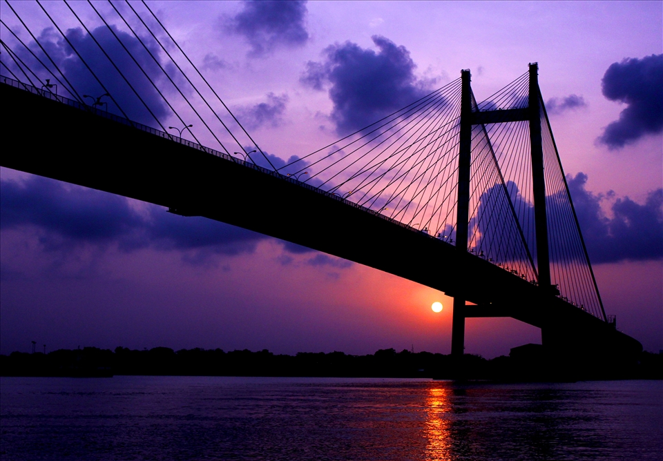 you either go into the fire or across the bridge