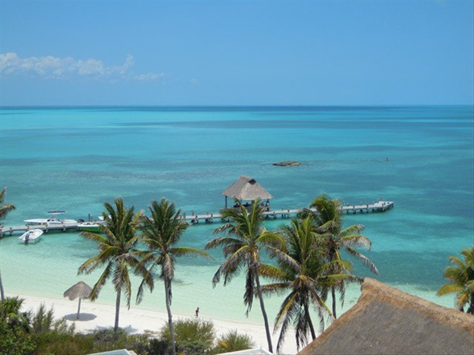 Contoy Island, Caribbean Sea, warm waters, transparent, able to transport you to heaven and make you feel you float ... purity ...
