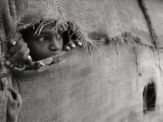 A small hole in the house wall is good for following the life.