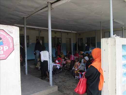 Outpatient clinic waiting area 