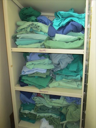 Care to find a matching pair of scrubs in here! 