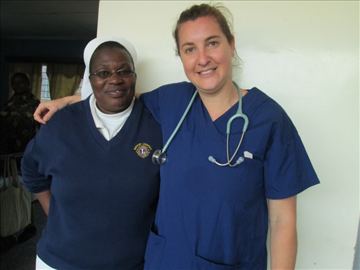 The general medical ward charge nurse and myself 