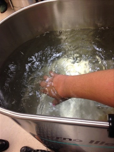 Water treatment for my hand 