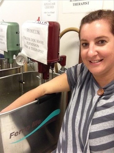 Enjoying hand therapy 