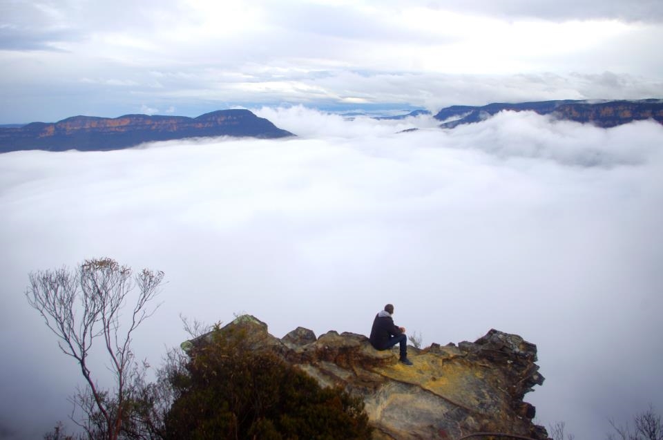 Blue Mountains on a cloudy day - Australia