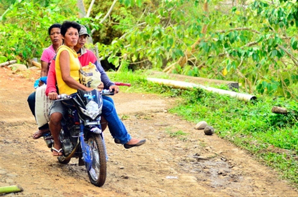 Habal-Habal is what Visayans call this motorcycle which is use for transportation in mountain villages in the Philippines, the driver with his bravery can bring up to 6 passengers.