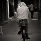 Old man cycling in old Manama souq by: ealsinan Views[526]