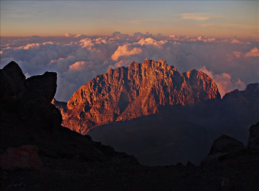 After 5hr night trek, sun rises over Mt Merapi, Indonesia's most active volcano. Our group of 7 were led by three experienced guides. We left the camp at 12am to reach the summit just before sunrise. The demand for guides is pretty huge especially in high season; some of them do this same trek twice a day. 