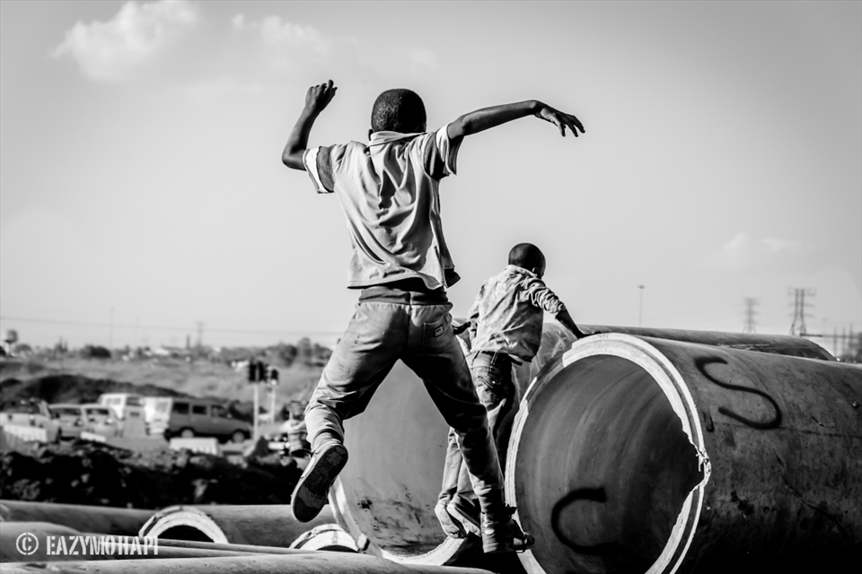 Our parents cannot afford Toys, so we just go out there and make the world our toy. Adventures of Africa