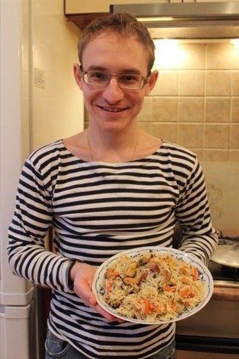 I made tasty pilaf with mussels for my future mother-in-law :)