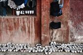 China. Henan province. Dengfeng city. Shaolin Tagou Martial Arts School. Hanging out clothes and shoes in front of a student dormitory.

: by edoardolucci, Views[604]