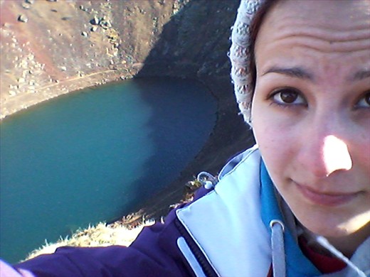 A volcano that has fallen in on itself to form a crater 