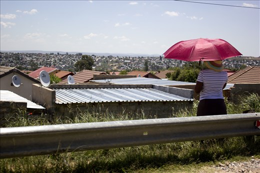 Torrential rain poured down on this town only the night before