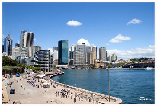 A beautiful  cityscapes near Opera House, Sydney