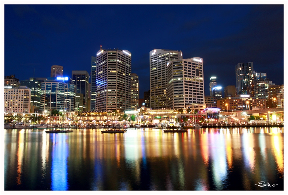 nightscape at darling harbour