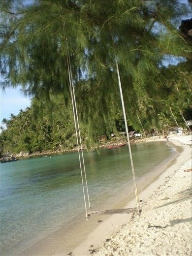 We finish off our tour of Thailand with a trip to the party capital, Koh Phagnan.

Each month this island comes alive, with thousands flocking in their droves to attend an epic party night.  This picture nevertheless, depicts the simple and idyllic life for those who want to relax and enjoy some time out.

This picture for me shows romance, its shows playfulness and it shows simplicity.

Thailand is not rich financially but it is richer in culture , beauty and tranquility, more so that anywhere I have visited.