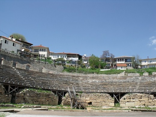 Walking up the hill you are greeted with this view of the ancient ruins 