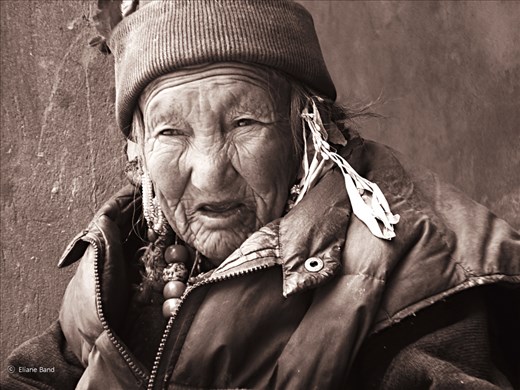 What strikes me is the deep human condition expression on the face. 