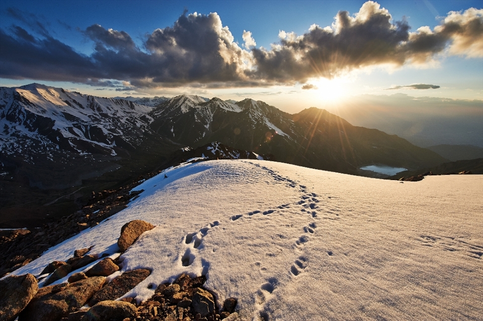 Despite the often weather changes throughout the day, evenings are almost always sunny and beautiful. Ascension to Peak Sovetov is full of hard work and preparations, but it's also a thing to remember.