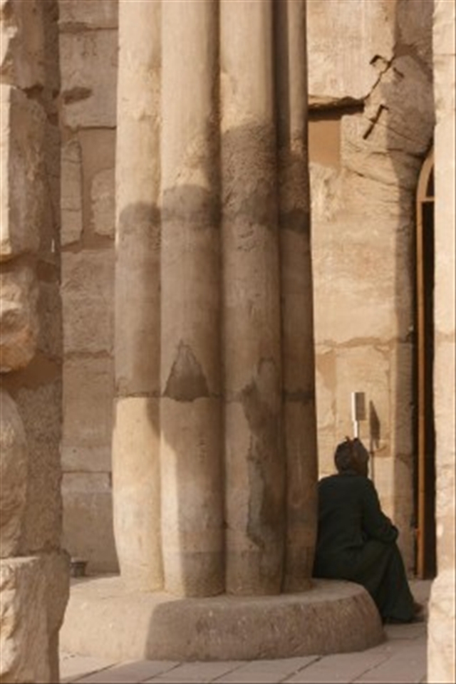 Preserving the past was this egyptian's life. Without tourists he has nothing.