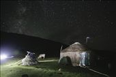 The yurt can be very simple and small. There is no electricity arriving so deep in the mountains. Some of the shepherds can afford a solar panel to get some light at night and listen to the news or music on the radio. No TV in those remote places.: by elisecolette, Views[967]