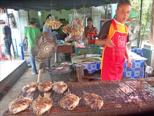 Grilled Tilapia Fish, the most delicious food taken from Mekong River