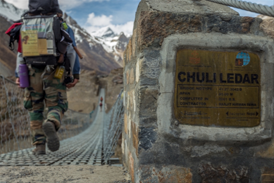 Having a harmonious bond with nature sometimes means that you shouldn't look down when crossing enormous chasms between towns