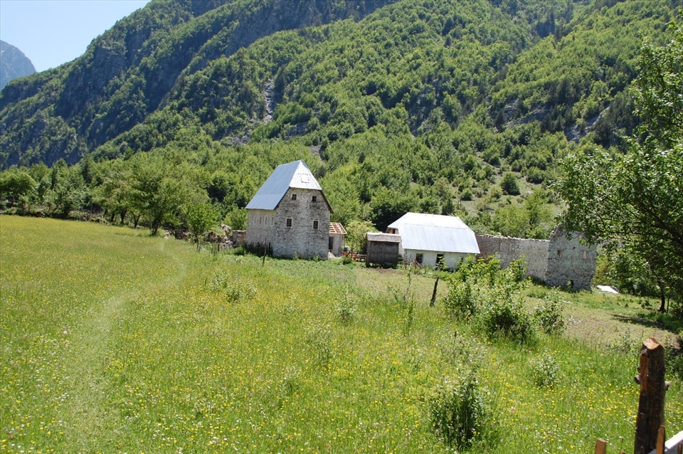 Characteristic guest houses in Theth Albania