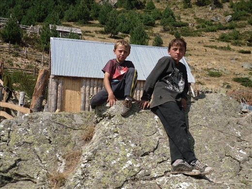 Kids living in Korabi mountains. They're all lovely