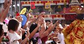 People reaching out to be blessed by the priest after the mass: by eluzion, Views[204]