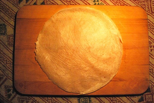 How a row Tunisian Malsouka (pastry skin) looks like 