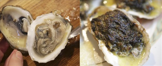 From shucked oyster to finished gem. Gorgeous and oh, so tasty!